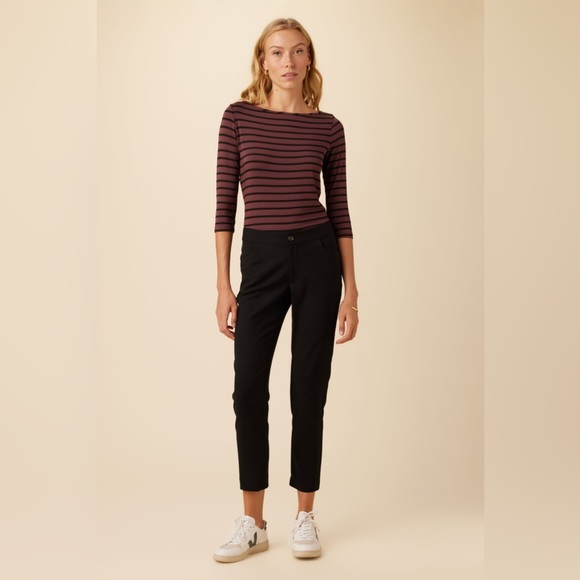 Amour Vert Graziella Woven Spandex Pant. Size XS. Black. - Picture 2 of 10